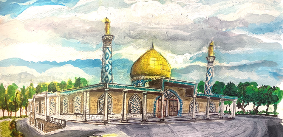 Architectural rendering of the new Dar-e ‘Abbas Imambargah